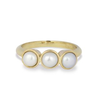 Maya Brenner for Sarah Hendler Estate Collection + Tres Pearl Ring
