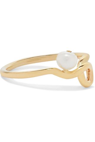 Meadowlark + Clio Gold Pearl Ring