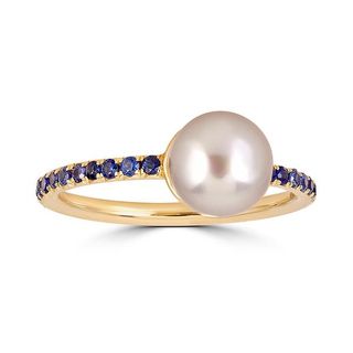 Renna Jewels + Pearls and Pebbles Sapphire Ring
