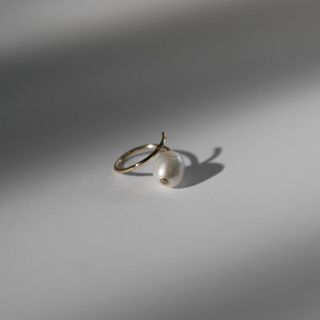 Grace Lee + Baroque Pearl Coil Ring