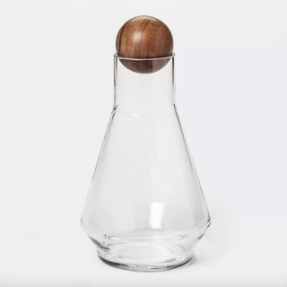 Opalhouse + Glass Whiskey Decanter with Wood Stopper