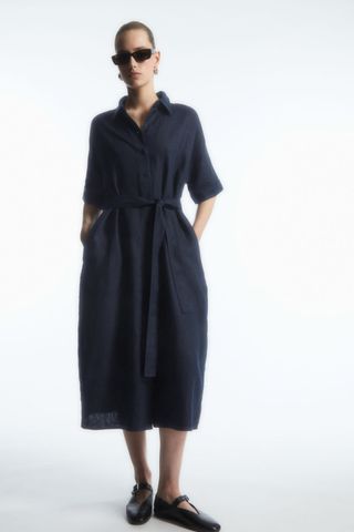 COS + Linen Shirt Dress