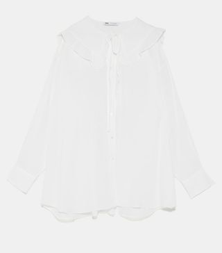 Zara + White Blouse