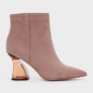Charles & Keith + Sculptural Lucite Heel Boots