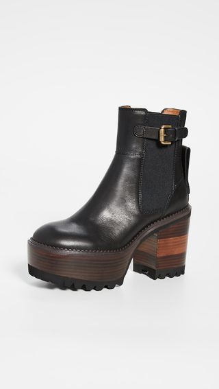 See by Chloé + Bryn Platform Ankle Boots