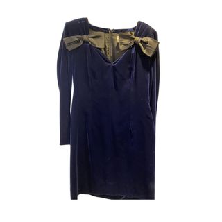 Yves Saint Laurent + Vintage Velvet Midi Dress