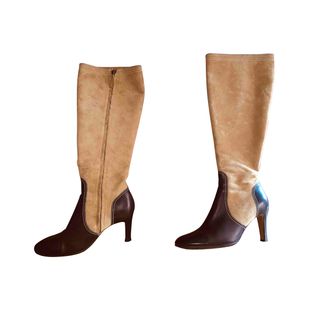Loewe + Vintage Leather Riding Boots - 38