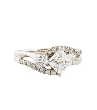 TheRealReal + 14K 1.16ct Princess Cut Engagement Ring