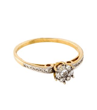 The RealReal + 14K Diamond Cluster Engagement Ring