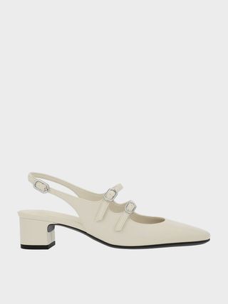 Charles & Keith + Double-Strap Slingback Mary Jane Pump
