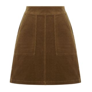 Warehouse + Cord Miniskirt
