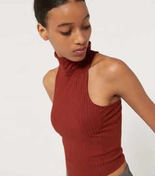 Urban Outfitters + UO Finley Ribbed Turtleneck Tank Top
