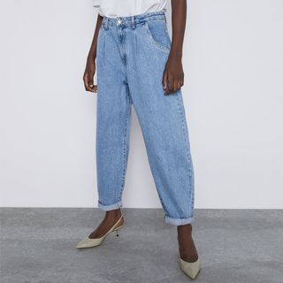 Zara + Slouchy Z1975 Jeans with Darts