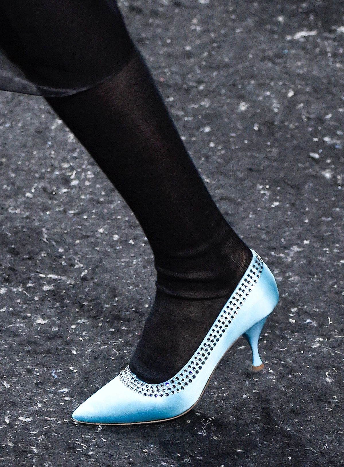 embellished heel shoes