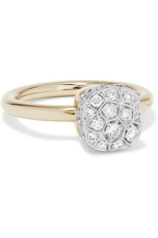 Pomellato + Nudo 18-Karat Rose and White Gold Diamond Ring