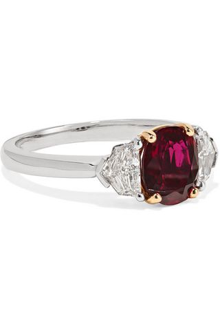 Bayco + Platinum, 18-Karat Gold, Ruby and Diamond Ring