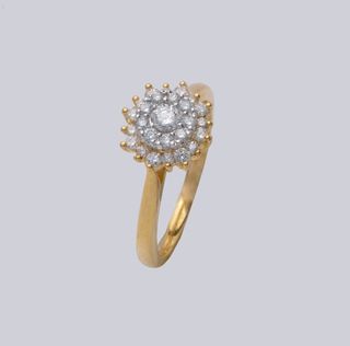 Valenza Jewellery + Diamond Cluster Engagement Ring