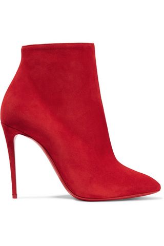 Christian Louboutin + Eloise 100 Suede Ankle Boots