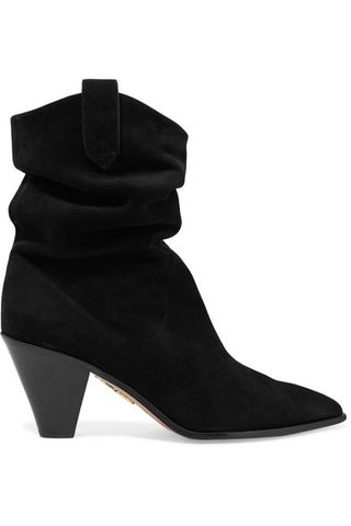 Aquazzura + Boogie 70 Suede Ankle Boots