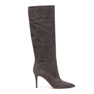 Gianvito Rossi + Slouchy 85 Suede Stiletto Heel Boots