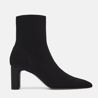 Zara + Fabric High Heel Ankle Boots