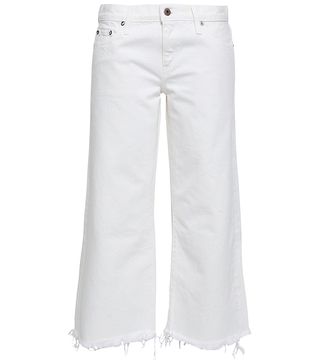 Simon Miller + Cropped Frayed Mid-Rise Straight-Leg Jeans