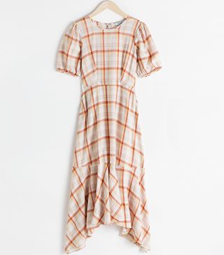 
Other Stories + Cotton Blend Handkerchief Midi Dress