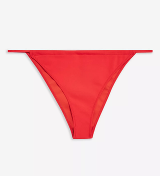 Topshop + Red Tanga Bikini Bottoms