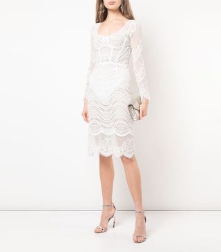 Jonathan Simkhai + Embroidered Long-Sleeve Dress