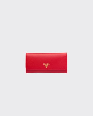 Prada + Large Saffiano Leather Wallet