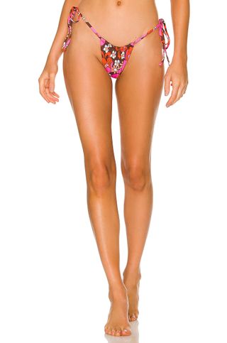 Frankies Bikinis + Tia Bikini Bottom in Tropics