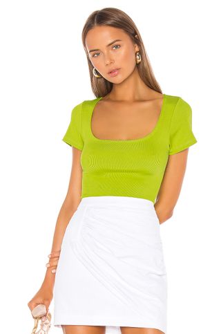 LPA + Nerina Top in Lime Green