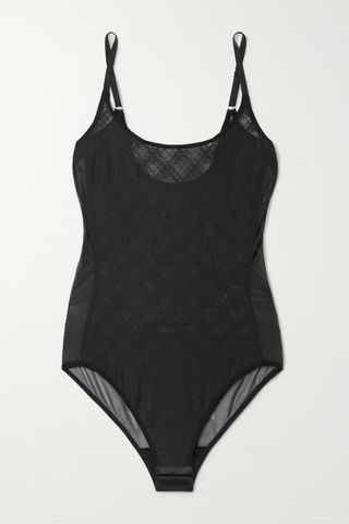 Heist + Recycled Lace and Stretch-Tulle Bodysuit