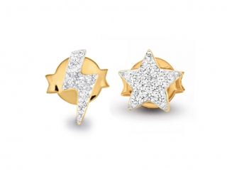 Missoma + Gold Star Struck Pavé Pair