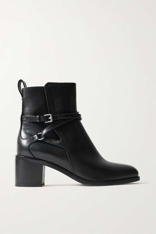 Rag & Bone + Hazel Buckled Leather Ankle Boots