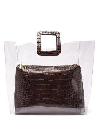 Staud + Shirley Large Leather & PVC Tote