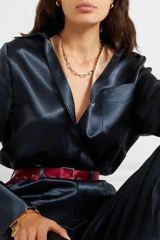 Monica Vinader + Alta Capture Gold Vermeil Charm Necklace