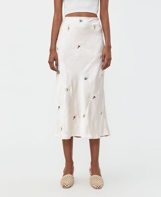 Farrow + Marie Embroidered Skirt