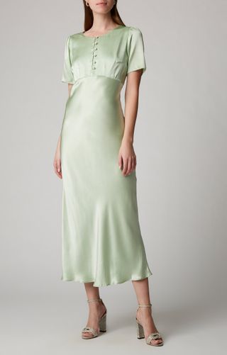 Bernadette Antwerp + Florence Silk-Satin Midi Dress