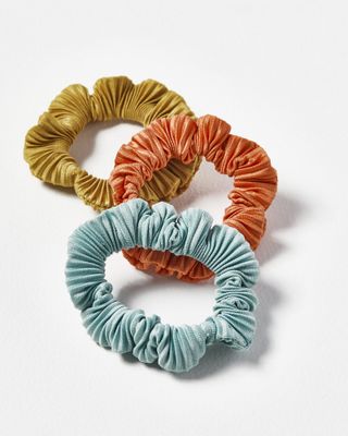 Oliver Bonas + Laurel Ruched Scrunchies Pack of Three