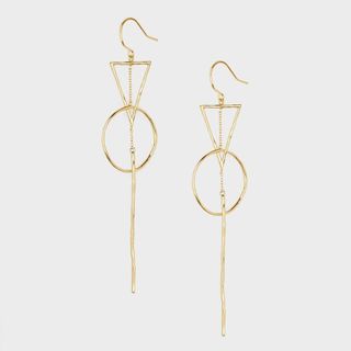 gorjana + Interlocking Triangle Drop Earrings