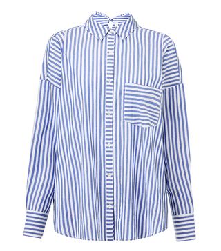 And/Or + Poppy Stripe Shirt in Blue/Ivory