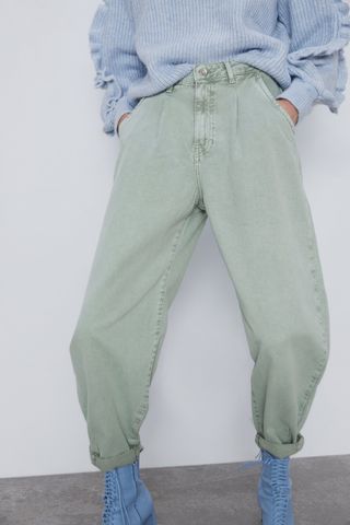 Zara + Slouchy Z1975 Jeans With Darts