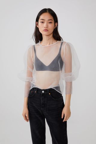 Zara + Organza Blouse