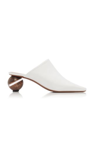 Neous + Calanthe Round Heel Leather Mules