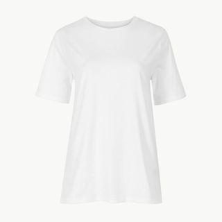 Marks and Spencer + Pure Cotton Straight-Fit T-Shirt