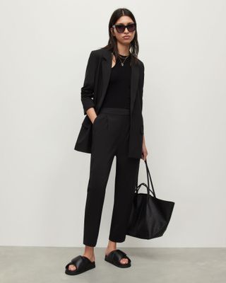 AllSaints + Aleida Jersey Blazer