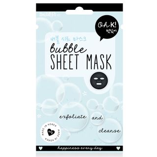 Oh K! + Exfoliate & Cleanse Bubble Sheet Face Mask