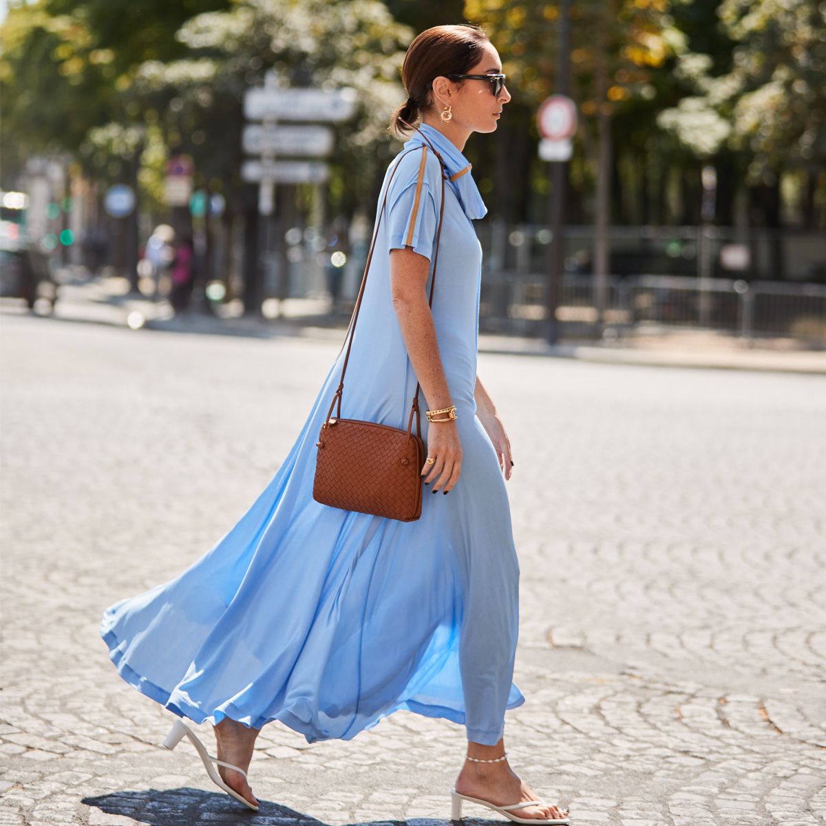 Blue and white discount sandals