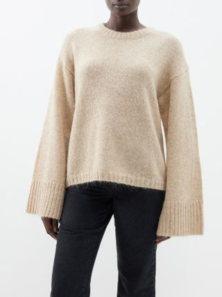 By Malene Birger + Cierra flared-sleeve wool-mohair sweater